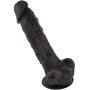 Gift Box Secret Servicer Huge Dildo 9 Inch Big Boy Black Silicone Dildo with Suction Cup 10" Length, 7.5" Insertable, 2" Diameter, 6.2" Circumference Made in France 1 YR Return Policy!