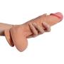 Anfei Double Layered Dildo, Hyper Realistic Dual Layer Liquid Silicone Penis with Suction Cup, 9 Inch, 16.33 Ounce