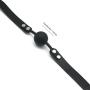 SCARLET KITTEN Medium Bite Ball Leather and Silicone for Women Men, Black