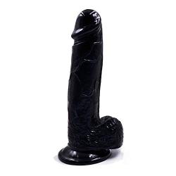 Full 7.8 Inch with Suction Cup for Women - Black - Feizhuanjiyin2.3