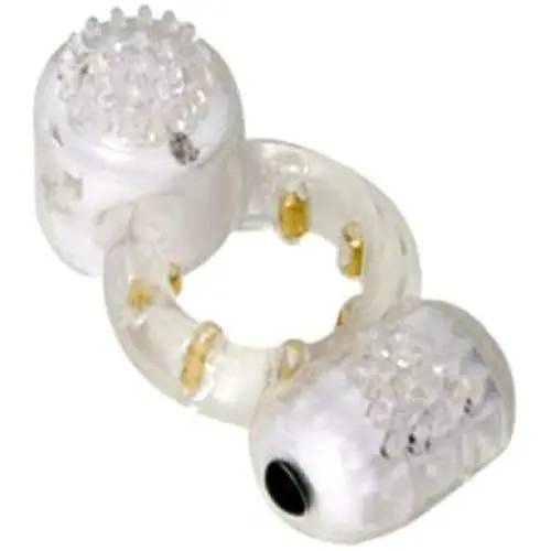 Vibratex Vibratex Duet Cock Ring, Clear Vibratex Vibratex Duet Cock Ring, Clear