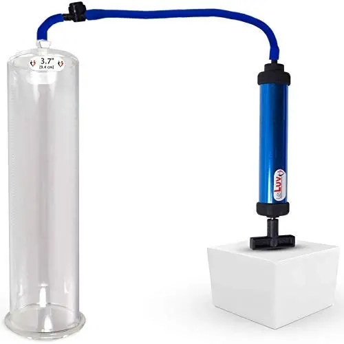 LeLuv Aero Blue Lightweight Penis Pump 12 inch Length x 3.70 inch Untapered Length Seamless Cylinder LeLuv Aero Blue Lightweight Penis Pump 12 inch Length x 3.70 inch Untapered Length Seamless Cylinder