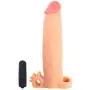 Vibrating 2" Penis Extension Sleeve For Men Realistic Texture and Vibrating Bullet for Clit Stimulation Vibrating 2" Penis Extension Sleeve For Men Realistic Texture and Vibrating Bullet for Clit Stimulation