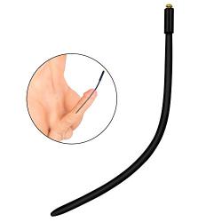 Raycity Silicone Urethral Sound Electric Shock Catheter Penis Plug Stretcher Dilator for Male Beginner (9.5mm)