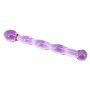 Eastern Delights Elite 10 Inches Ghost Glass Pleasure Wand, Glans Stimulator Head Glass Dildo with Smooth End Anal Plug, Light Purple