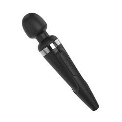 LOVENSE Domi Mini Wand Vibrator, Powerful & Quiet Stimulator with Dual Rotating Head, Bluetooth Phone App Control, Customizable Vibrations & Partner Play