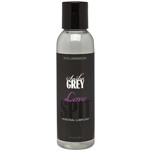Doc Johnson Sasha Grey - Love Spit - Water-Based Lubricant - Looks and Feels Like Spit - Feels Like Natural Lubrication - 4 fl. oz. (118 ml)