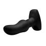 Rimmers AF934 Slim M Curved Rimming Plug with Remote Control, Black, 1 Count