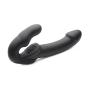 Strap U Evoke Rechargeable Vibrating Silicone Strapless Strap On, Black