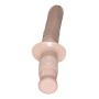 Doc Johnson Classic - The Manhandler - 14.5 Inch - 9.5 Inch Usable Length - Dildo with Handle - White