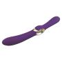 LTY Double-Head Silicone Vibra&tor USB Rechargeable Massage Stick for Women T-Shirt (Color : Purple)