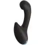 Doc Johnson OptiMALE™ - P-Curve - Ergonomically Curved Beginner-Friendly Vibrating Prostate Massager - Silicone, Remote Operated, Multi-Function, USB Rechargeable - Black