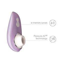 Womanizer Liberty Silent Lay On Vibe for Her, Lubricant Included, Clitoral Stimulating Pleasure Air Technology with 6 Intensity Levels, Lilac