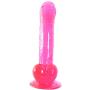 Lfcmf 7.48 Inch Body Relax Massager Wand Soft TPE Real Feel Massage Toy with Suction Cup (Color : Pink)