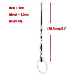 Urethral Sounding Rod for Men, Eastern Delights 5.1 Inches Stainless Urethral Sounds Penis Plug Male Sex Toys