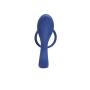 Lynk Pleasure Products Anal Orgasm Performance & Erection Enhancing Cock Ring and Anal Plug Combo - Pure Silicone - Navy Blue Fantasy Sex Toy