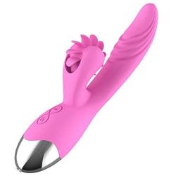 Vibrators Sěx Strong Sucking C-litoral Vibrators Sěx Oral Licking Tongue Heating Vibrator Sěx-Toys for Women N-ipple Pump V-agina Stimulator, Tshirt (Color : Purple)