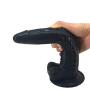 Romi Animal Big Dildo Long Realistic Anal Plugs Long Crocodile Animal Penis for Men and Women Waterproof Adult Toy Cock (Black)