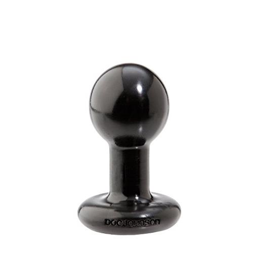 Doc Johnson Classic - Round Butt Plug - 1.8 Inch Diameter - Small - Black Doc Johnson Classic - Round Butt Plug - 1.8 Inch Diameter - Small - Black