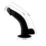 JHKJDF Remote Controlled Rotating Waterproof Massage Soft-Ďîldɔ Wand Personal Handsfree Full Body Massager(Colour: Black)