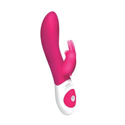 Rabbit The Rotating Rechargeable Silicone Waterproof Vibe, Pink