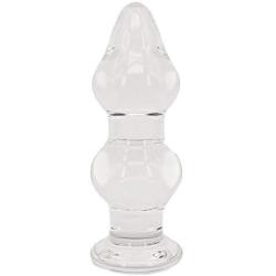 NewMaxer 5.5x1.9 Inch Large Glass Butt Plug G-spot Massager Crystal Anal Plug Butt Plug Anal Trainer Sex Toy