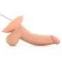 Real Skin All American Mini Whoppers Vibrating Dong with Balls (White)
