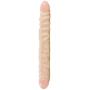 California Exotics Veined Double Dong, Ivory Duo, 12"
