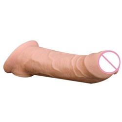 Cock Enlarger 8.7 Inch Penis Enlargement Sleeve for Big Cock Realistic Penis Sleeves Big Dick Condoms