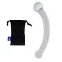 Wowlife Bent Graduate Glass Massager Anal Plug Curve Shape P Spot & G spot Stimulator Crystal Butt Plug Personal Massager Flirt Dildo Dong Penis Anal Toy