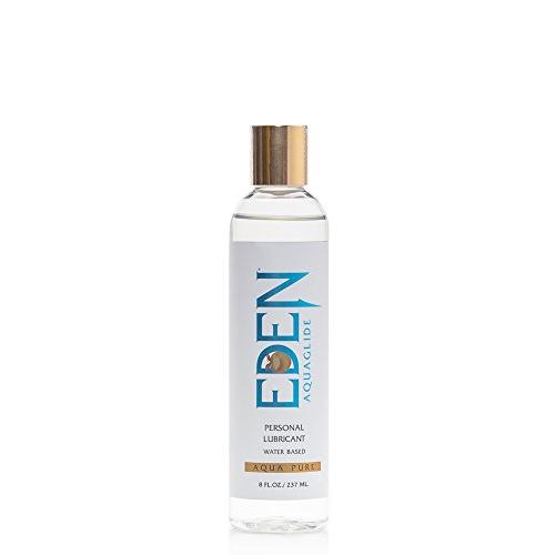 EDEN Aquaglide Personal Lubricant. Water-Based Premium lubricant for Men and Women (8 oz)