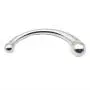 YiFeng Stainless Steel Curved Dual Ended Dildo, G-spot P-spot Stimulator for Anal Play Prostate Massage (Metal Silver) YiFeng Stainless Steel Curved Dual Ended Dildo, G-spot P-spot Stimulator for Anal Play Prostate Massage (Metal Silver)