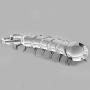 Double-Ended Glass Wand Textured Curved Huge Smooth Medical-Grade Crystal Stick for Women Men Female Beginners