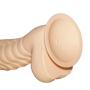 Realistic Dildo for Beginner, LZYAA Body Safe Soft Silicone Penis Adult Sex Toys, Strong Suction Cup (Beige)