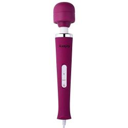 iLuxjoy FDA Approved Handheld Wand Massager, Deep Tissue Massager 10-Speed Vibrations Relieves Muscle Tension Body Aches Pains Sports Recovery(Purple)