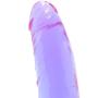 Doc Johnson Crystal Jellies - Thin Dong - 7 Inch - 1.5" Wide - Strong Suction Cup Base - O-Ring Harness Compatible Dildo, Purple