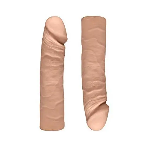 Doc Johnson The D - Double D - Two 8 Inch ULTRASKYN Vac-U-Lock Dildos with Double Up Plug - Caramel Doc Johnson The D - Double D - Two 8 Inch ULTRASKYN Vac-U-Lock Dildos with Double Up Plug - Caramel