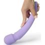 Cordless Wand Massager - Dual Independent Motor - 3X Speeds 65x Patterns - Muscle & Sports Recovery - Strong Vibration - USB Rechargeable - Waterproof - Travel Friendly - Light Purple