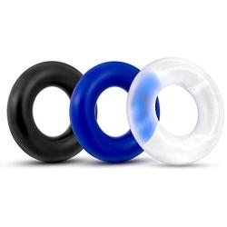 QrBxa Silicone Ring Set - Silicone Exercise Bands - Rings for Men