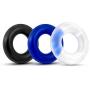 QrBxa Silicone Ring Set - Silicone Exercise Bands - Rings for Men