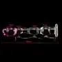a-YUEYUE Crystal Glass Pleasure Wand Dilo Glass Rose Double Head Design Personal Massager a-YUEYUE Crystal Glass Pleasure Wand Dilo Glass Rose Double Head Design Personal Massager