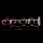 Knowwest Crystal Glass Pleasure Wand Dido Glass Rose Double Head Design Personal Massager Àmàl Six Toy