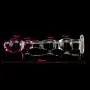 Knowwest Crystal Glass Pleasure Wand Dido Glass Rose Double Head Design Personal Massager Àmàl Six Toy Knowwest Crystal Glass Pleasure Wand Dido Glass Rose Double Head Design Personal Massager Àmàl Six Toy