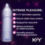 K-Y Me & You Intense Ultra Thin Latex Condoms- Water Based Lube, Intensifying Tingling Sensation For Her and Natural Fit For Him, Ribbed With Reservoir Tip, HSA Eligible, 12 Count