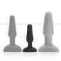 B-VIBE - Novice Plug - Beginner Vibrating Butt Plug That Offers 15 Vibrating Patterns & 6 Intensity Levels (Insertable Size: 3.35” / 8.5 cm x 1” / 2.5 cm - Color: Black)