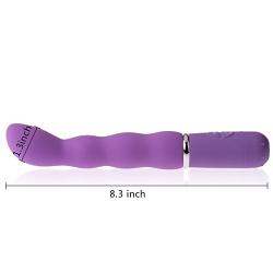 AKStore Female Sex Toy Bead Wand Massager G-spot Vibrator Clit Stimulator Soft Silicone Strong Powerful Vibe Dildo Penis Vibrator Masturbation for Women