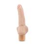 8" Soft Realistic Wide Bottom Vibrating Dildo - Multi Speed Flexible Vibrator - Waterproof - Sex Toy for Women - Sex Toy for Adults (Beige)