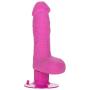 California Exotics Shower Stud Ballsy Dong Pure Skin Vibrating Dildo Waterproof, Pink, 5 Inch