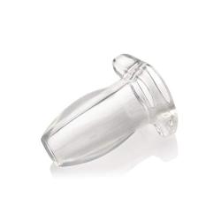 Master Series Peephole Clear Hollow Anal Plug