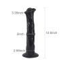 Realistic Animal Dildo Big Horse Penis Ultra Long Cock Female Masturbator Sexbaby Hand Free Suction Cup Vaginal Massage for Women (Black)